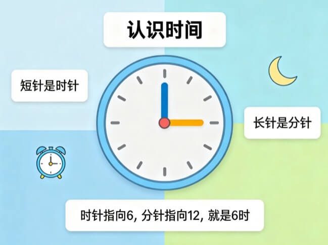 小孩怎么认识时钟？口诀+免费工具，轻松教会孩子认时间