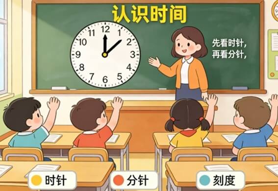小孩怎么认识时钟方法？钟表时间怎么认识